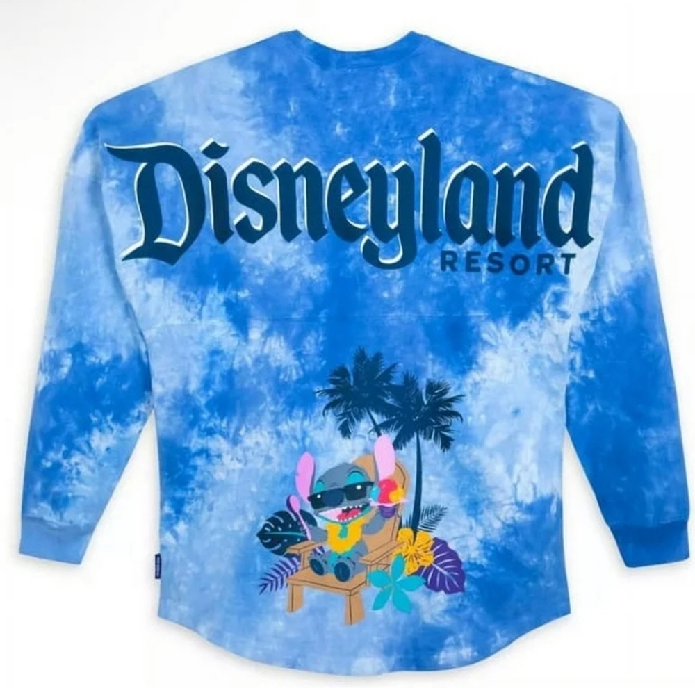 𝗟𝗮𝘀𝘁 𝗰𝗵𝗮𝗻𝗴𝗲 𝘁𝗼 𝗴𝗿𝗮𝗯 Nwt STITCH TIE-DYE DISNEY SPIRIT JERSEY blue - Picture 1 of 6